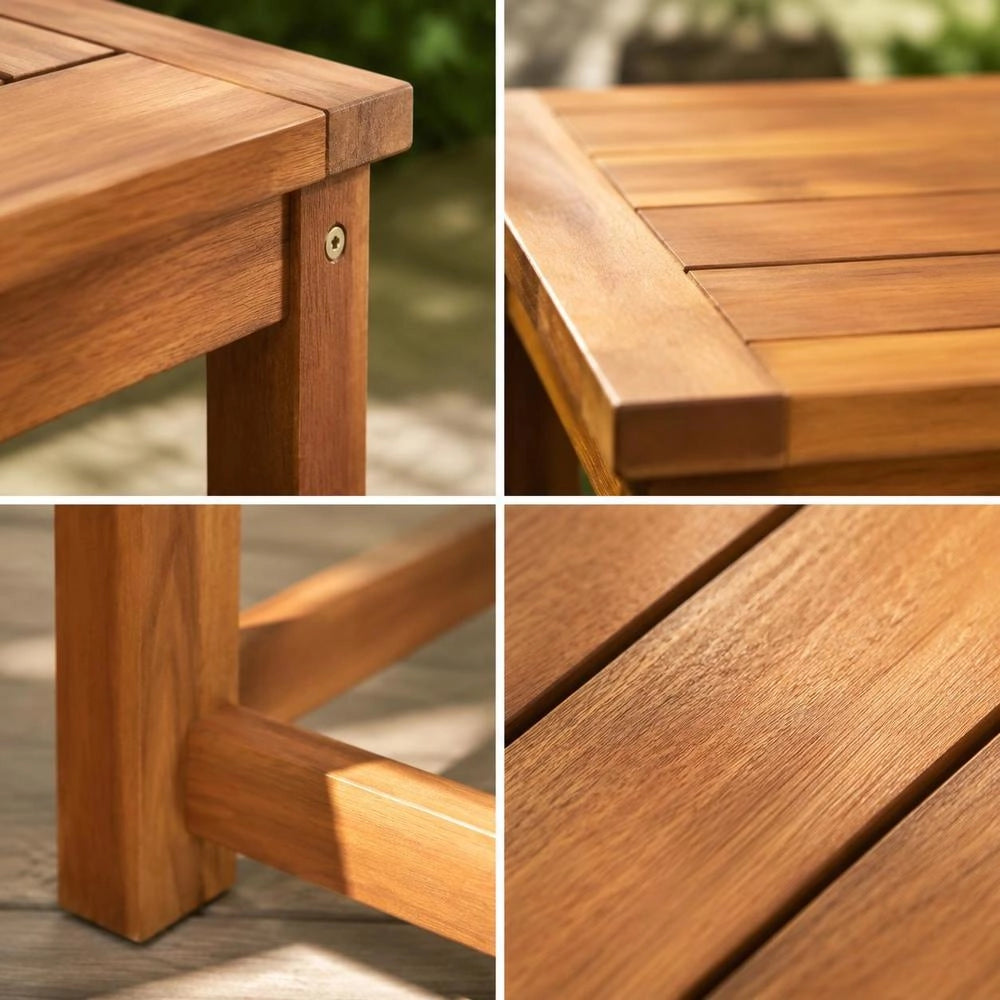 Garden Bench 110x35x45 Cm Solid Acacia Wood