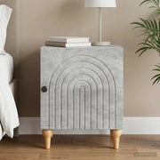 Armadio da Notte Grigio Cemento 43 x 34,5 x 50 cm 894111
