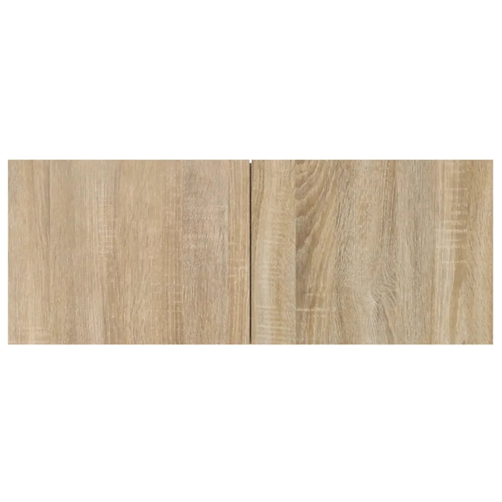 Mobili TV 2 pz-Credenza TV-Console TV Rovere Sonoma 80x30x30 cm in Legno Multistrato
