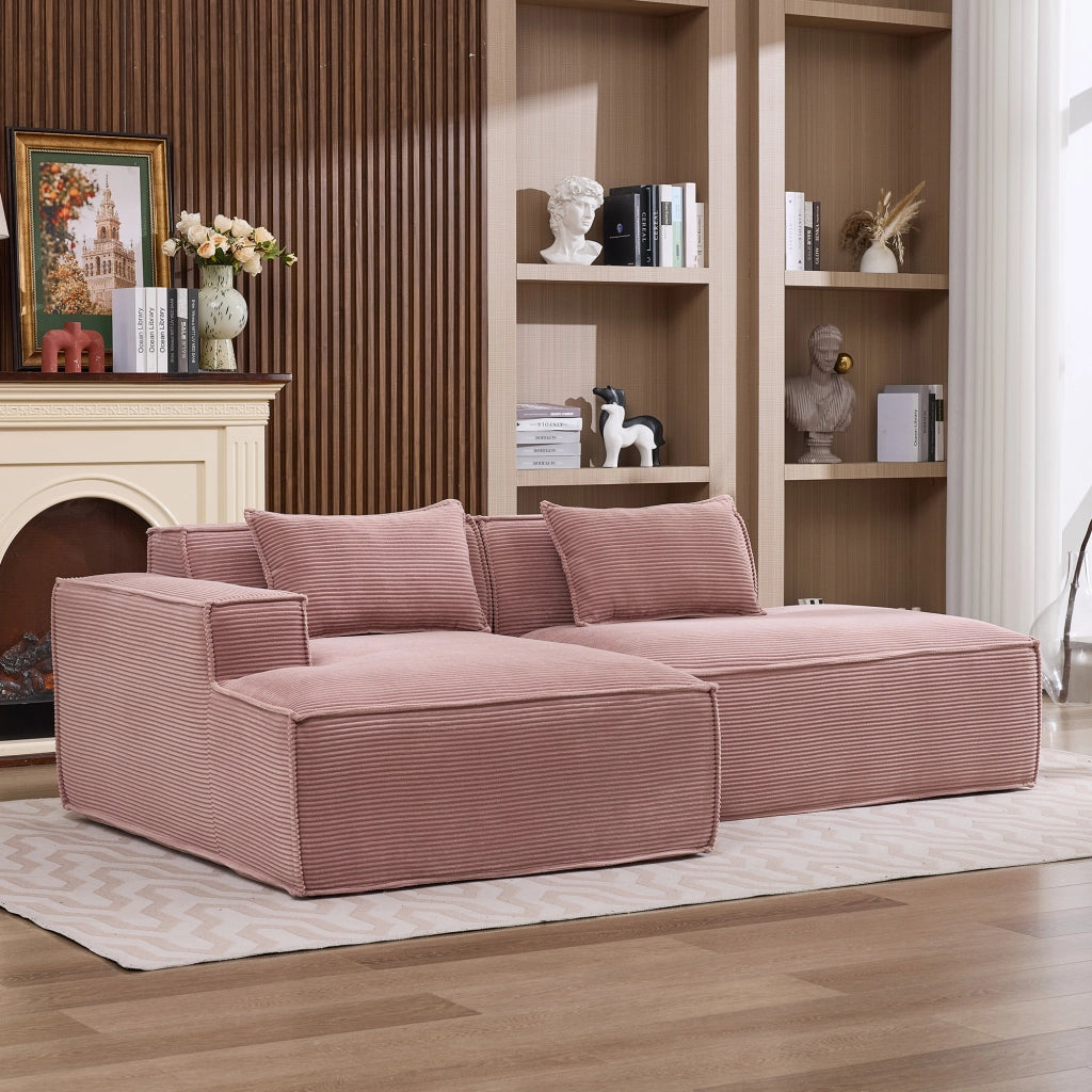 Divano 2 Posti con Cuscini ¨C MINIMAL ¨C Tessuto, 235 cm