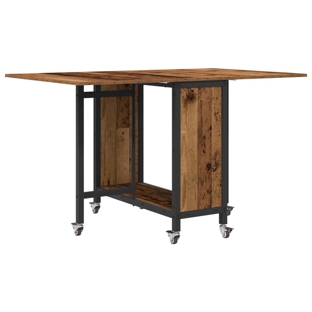 Tavolo da pranzo pieghevole con ruote 130 x 80 x 76,5 cm 8006047
