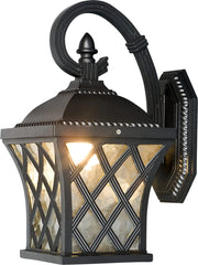 Applique esterna Nowodvorski TAY nera alluminio E27 IP23