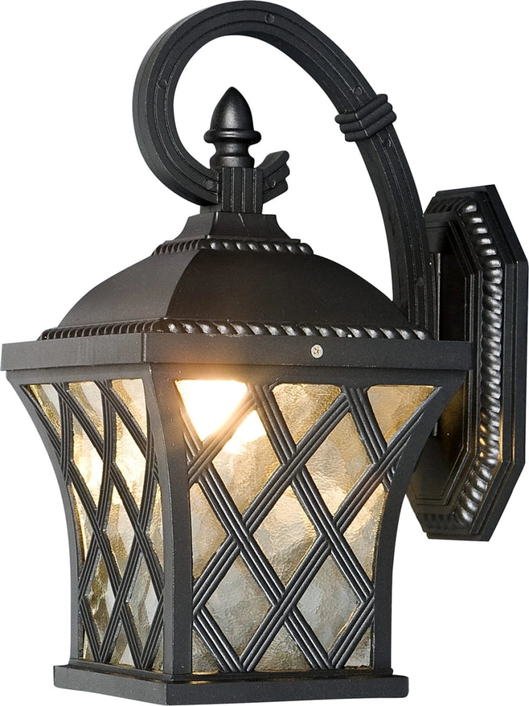 Applique esterna Nowodvorski TAY nera alluminio E27 IP23