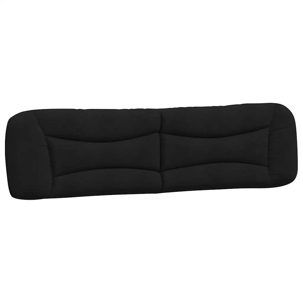 Giroletto senza Materasso-Struttura Letto Hvar Nero 200x200 cm in Tessuto