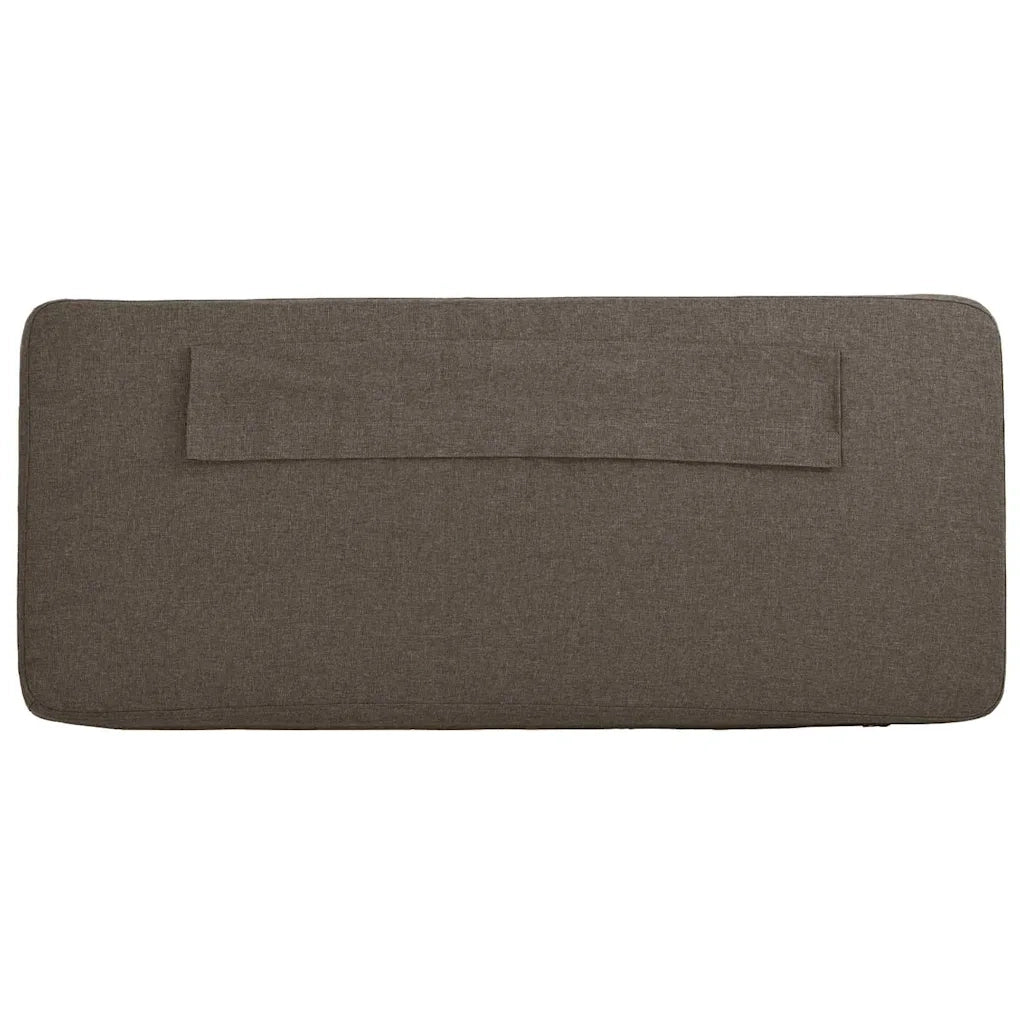 Testiera | Testata imbottita Marrone e taupe 75 cm Pino massello