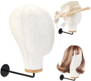Manichino Capo con Supporto per Display a Muro e Cappelli