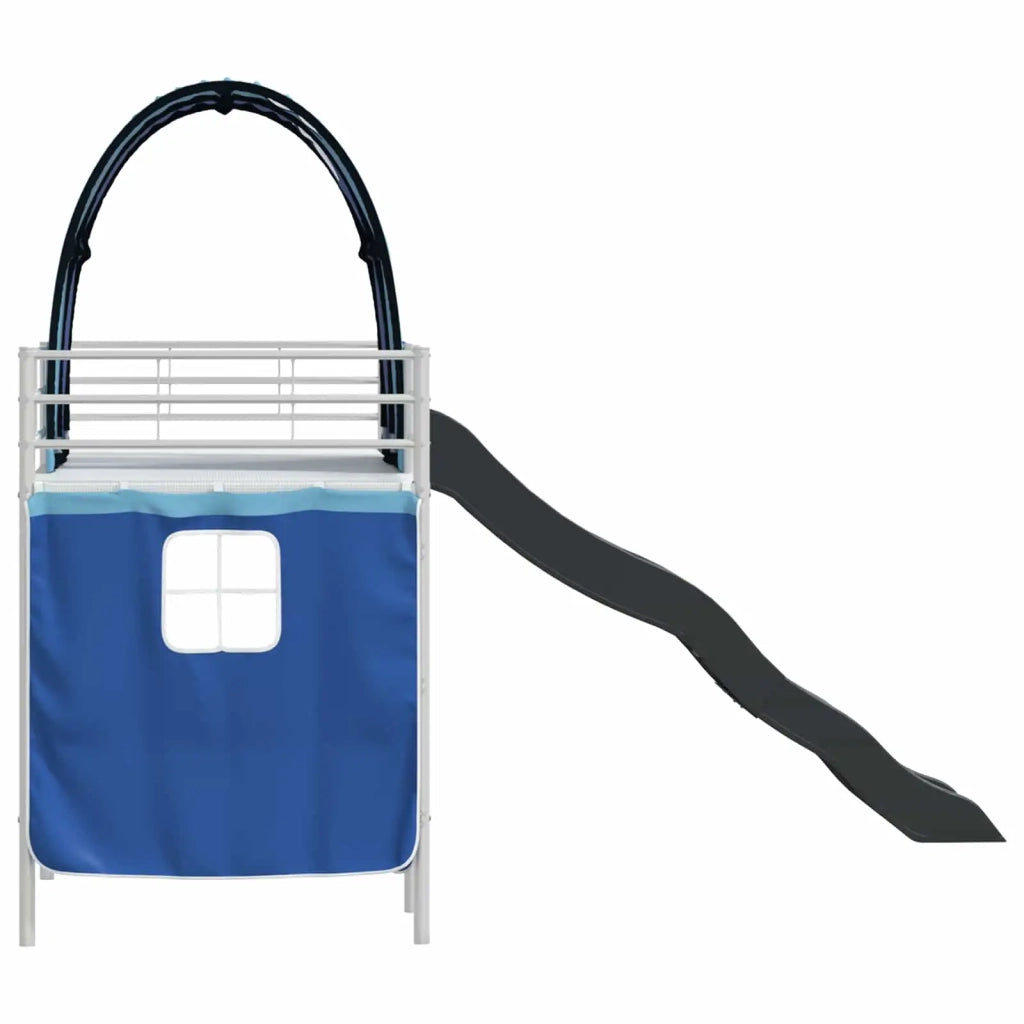 Struttura del letto loft per bambini Bianco e Blu 90 x 190 cm 42020859