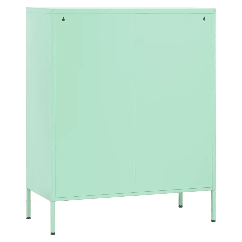 Armadio di stoccaggio dal design mint moderno 80 x 35 x 101,5 cm con ripiani regolabili in acciaio mint 02_0046867