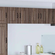 Armadi a pareti per cucina con porta Lucca 2 pcs Rovere Marrone 884929