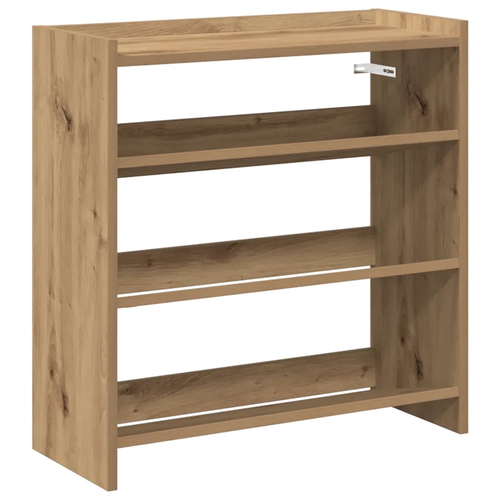 Scarpiera-Scaffale per scarpe Rovere Artigianale 60x25x62 cm in Legno Multistrato