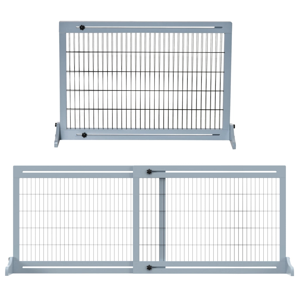 Cancello di sicurezza per cani e bambini ¨C Minimal ¨C Grigio blu e nero 180 cm