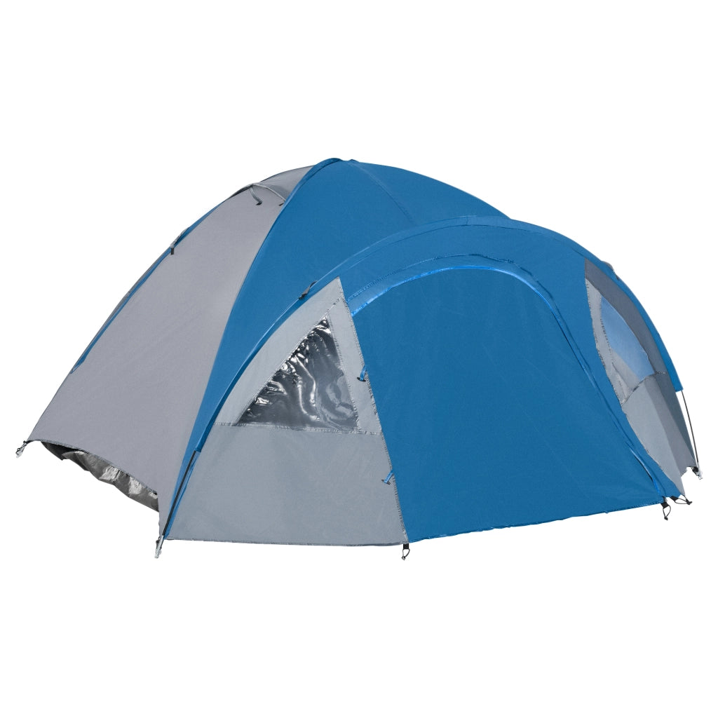 Tenda da campeggio per 3 persone 4 stagioni robusta e facile da montare con borsa 3,00 x 2,50 x 1,30m blu e grigio
