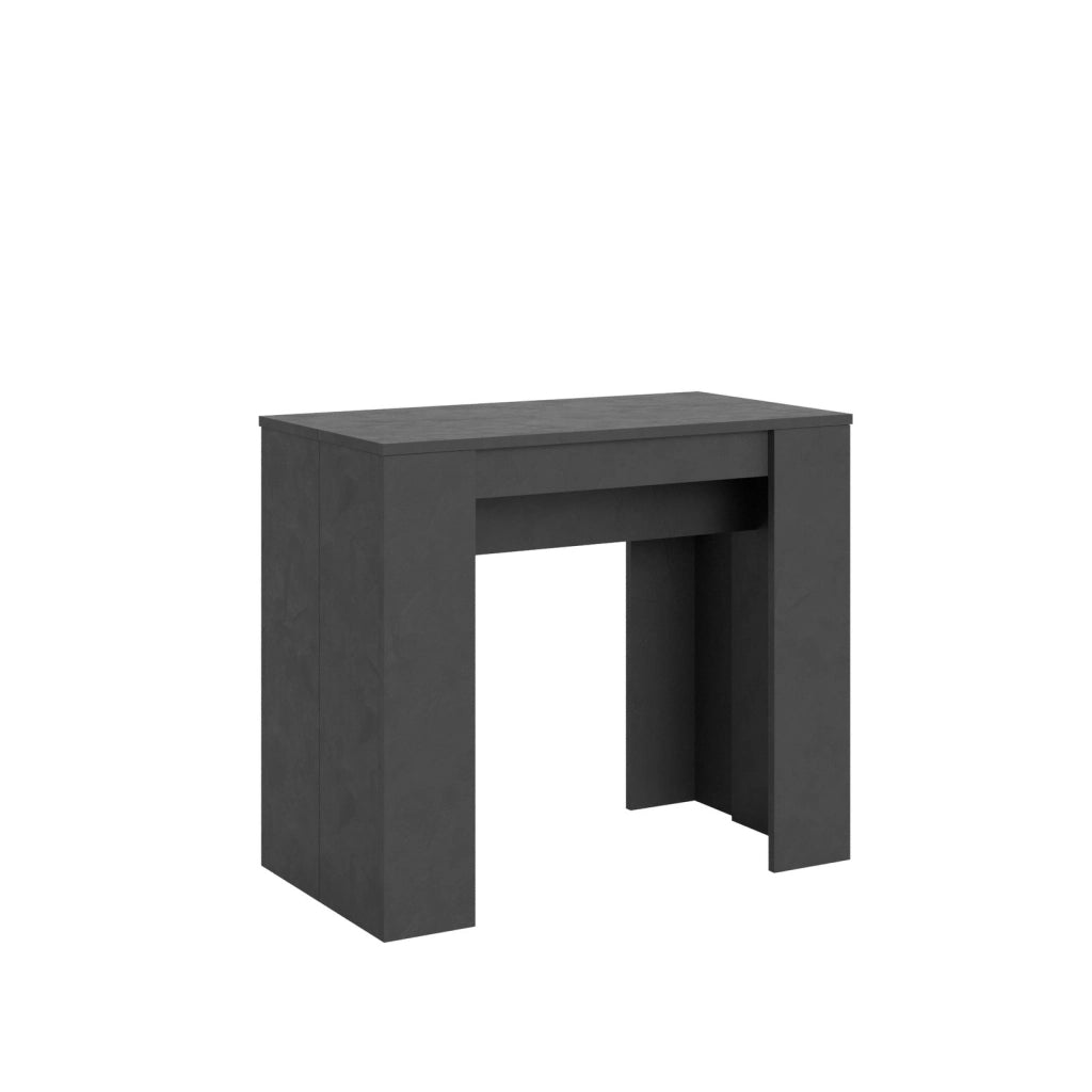 Consolle allungabile 90x48/204 cm Basic Small antracite spatolato