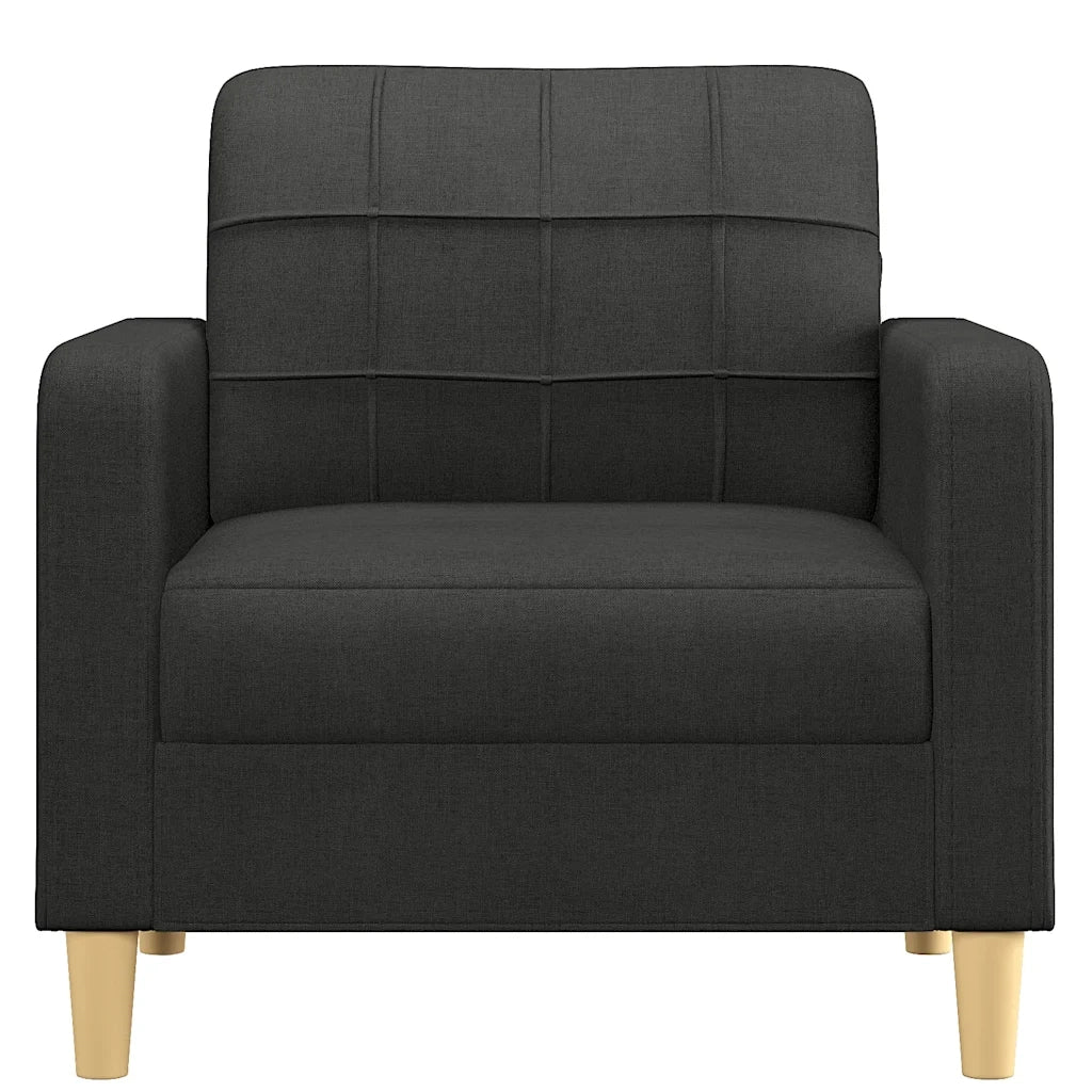 Poltrona | Sedia Relax Nera 60 cm in Tessuto