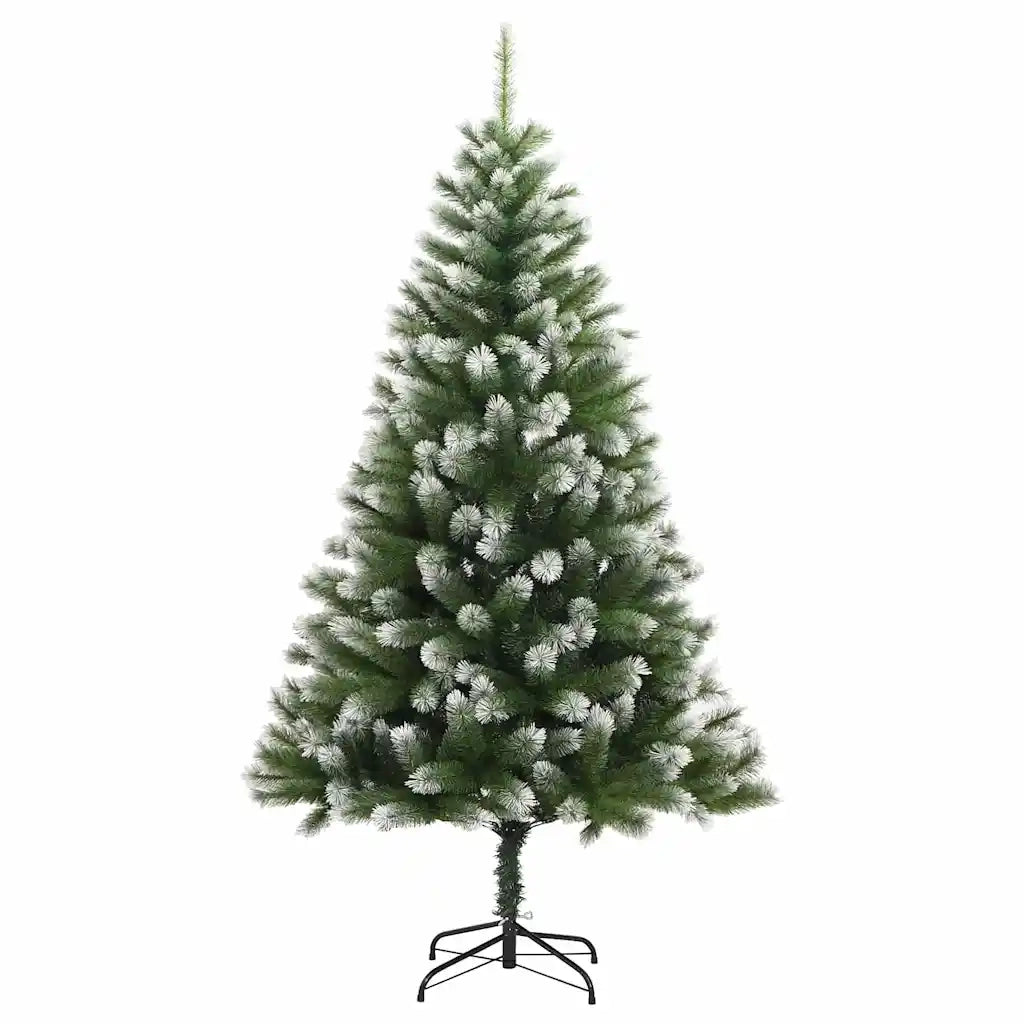 Albero di Natale artificiale con rami snodati e neve imbiancata 3395456
