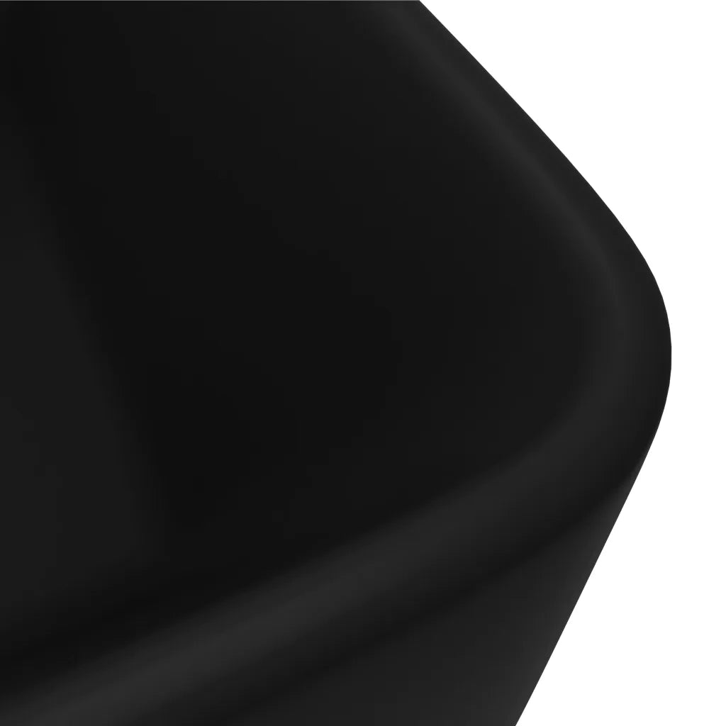 Lavandino-Lavello Luxury Nero Opaco 41x30x12 cm in Ceramica
