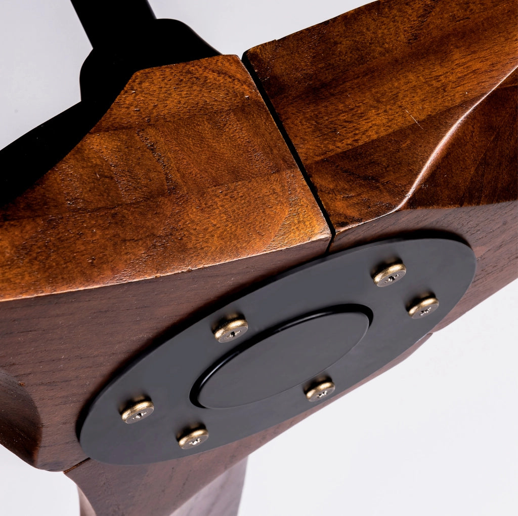 Ventilatore da soffitto 132 cm con 3 pale in legno di acero, motore DC silenzioso, telecomando e funzione memoria, finitura noce