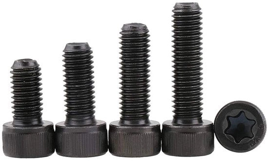Viti a Torx con testa a zanzara interna M8x35mm in acciaio al carbonio 12,9 - alta resistenza al trascinamento - 5 pezzi - resistenti alla corrosione