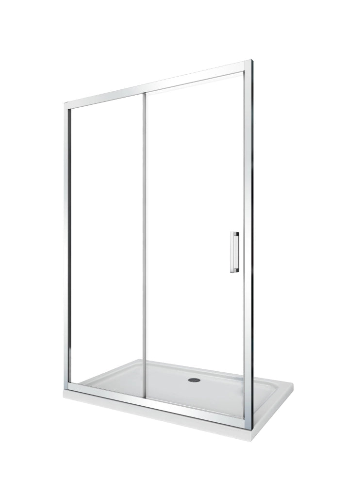 Porta doccia vetro 6 mm per installazione in nicchia Altezza 190 cm installazione reversibile cm 115-120