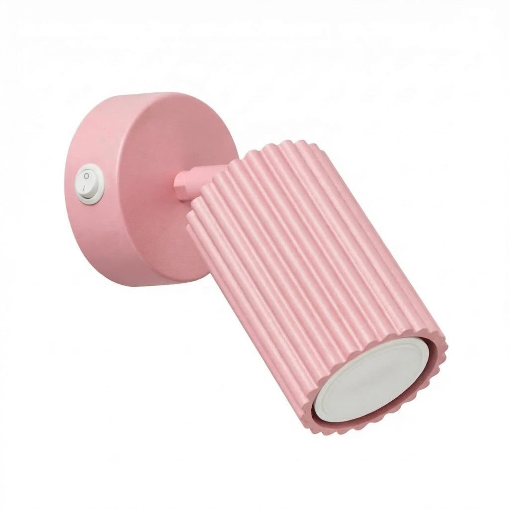 Applique KARBON rosa con interruttore