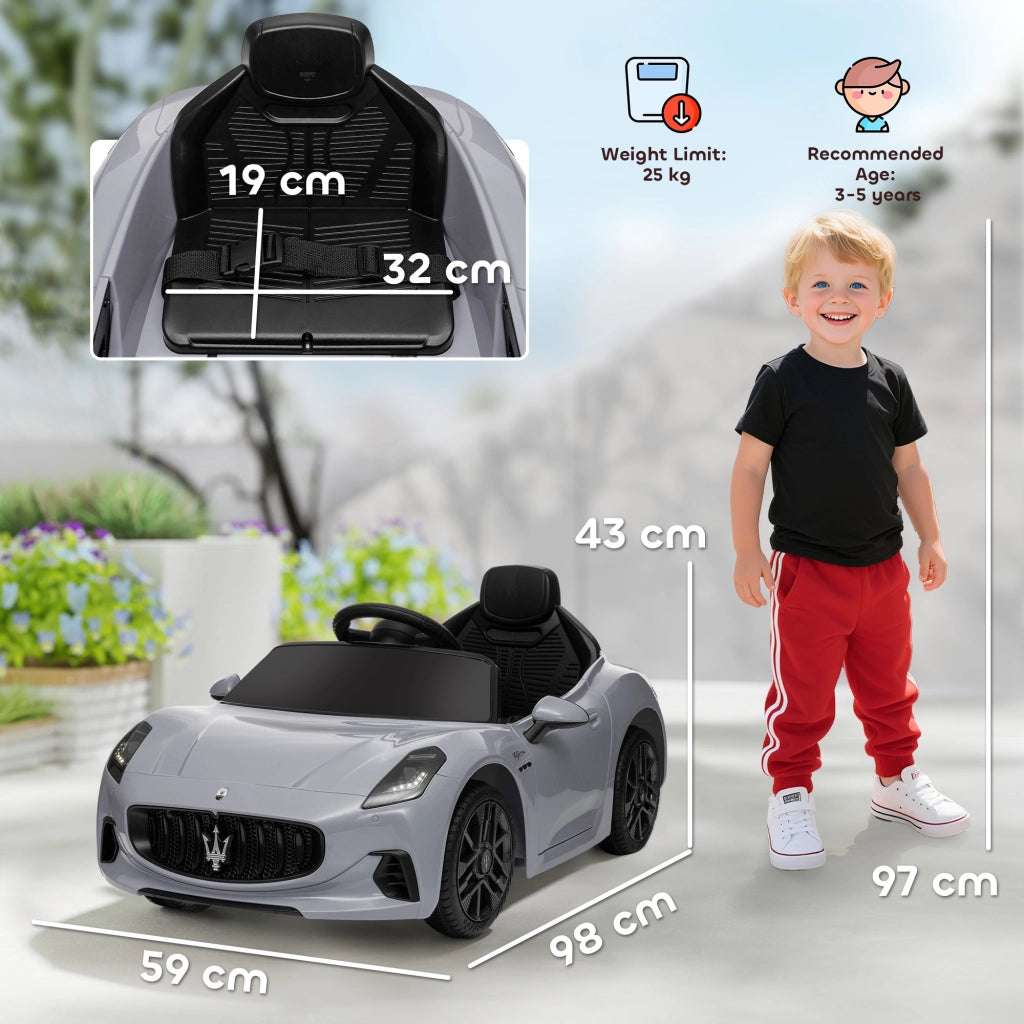 Macchina per Bambini 12V con Telecomando ¨C Minimal ¨C Grigio