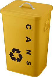 Bidone cans in acciaio capacit… 26 lt giallo