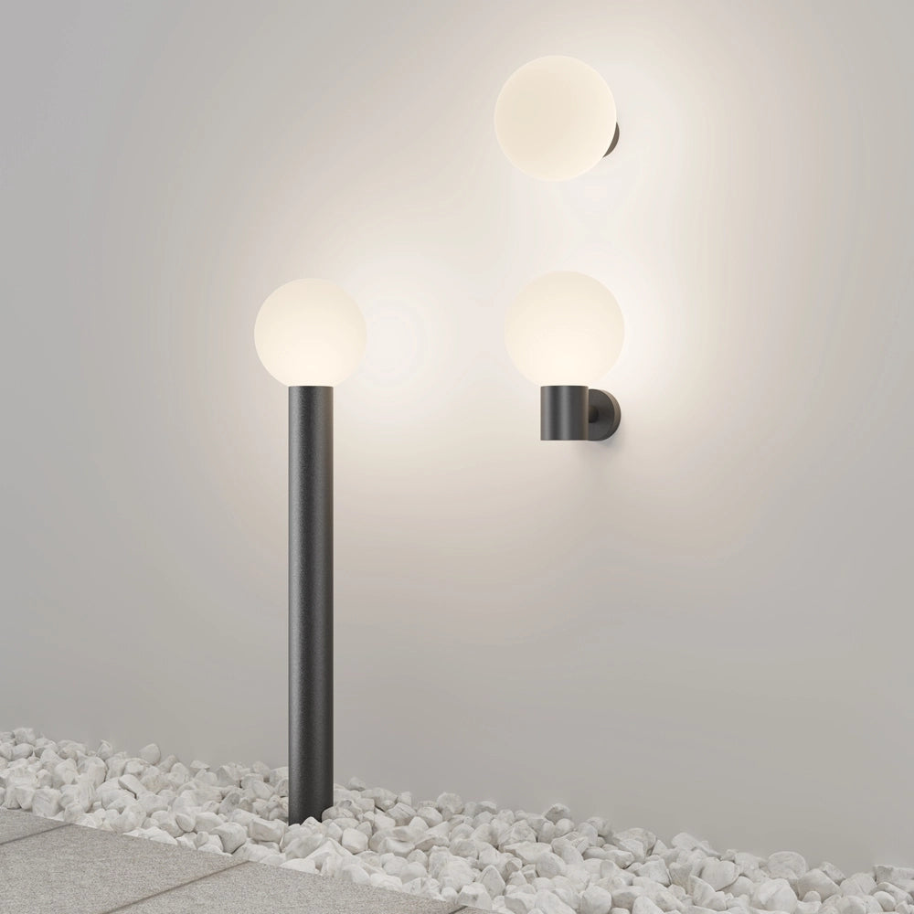 Maytoni applique esterna Bold nero/bianco IP54 E27 60W