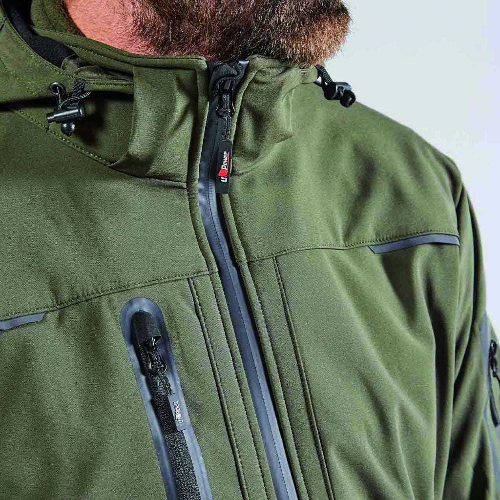 U-Power GIACCA SOFTSHELL SPACE Col. Verde  Mis.  L