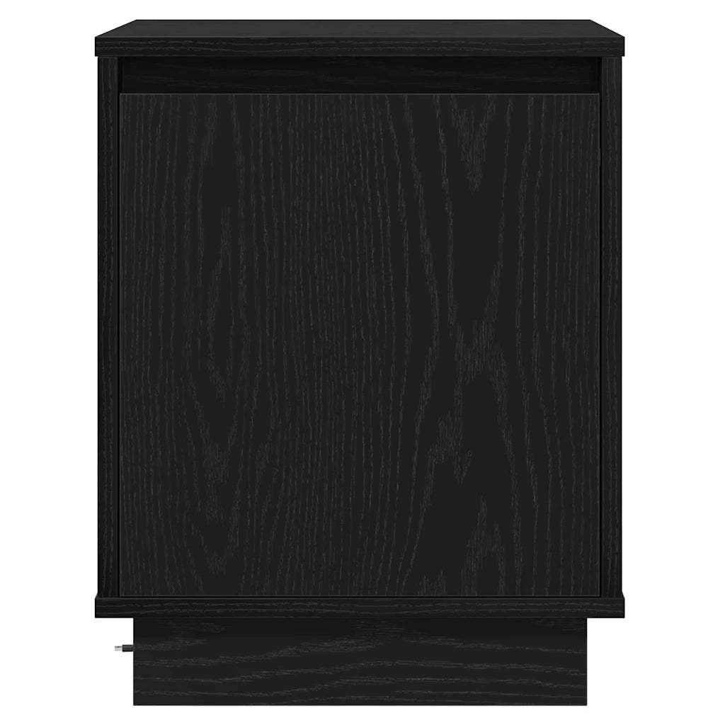 Armadio da Notte 2 pcs Rovere Nero 39 x 34,5 x 50 cm 869597