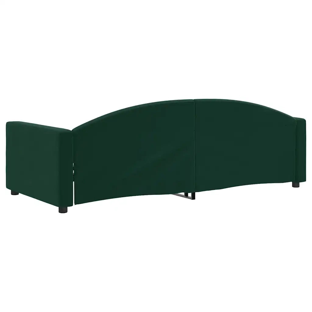 Letto da Giorno Verde Scuro 90x200 cm in Velluto 354138