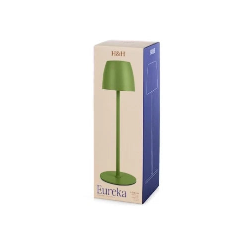 Lampada eureka da tavolo in metallo verde cm 38