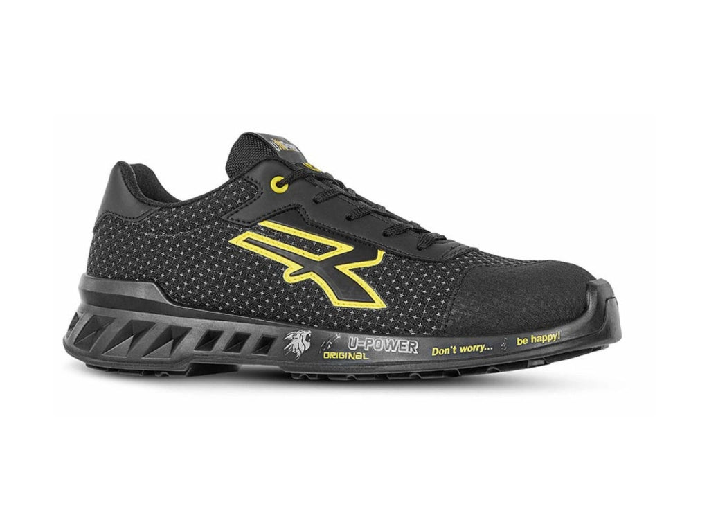 U-Power RV20014 Matt Red Leve Scarpe Antinfortunistiche S3 CI SRC ESD Puntale Alluminio Taglia 45 colore Nero