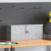 Cassetta in Alluminio 48,5x14x20 cm Argento 142935