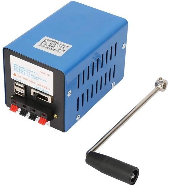 Generator Portatile - 20 Watt - 12V e 9V - Oltre 12 Ora di Autonomia - Caricabile via USB - Ideale per Outdoor e Campeggio