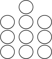 Ottimizzazione - 10x O-Ring in Nitrile Nero, 120x5mm per Aria e Riparazione