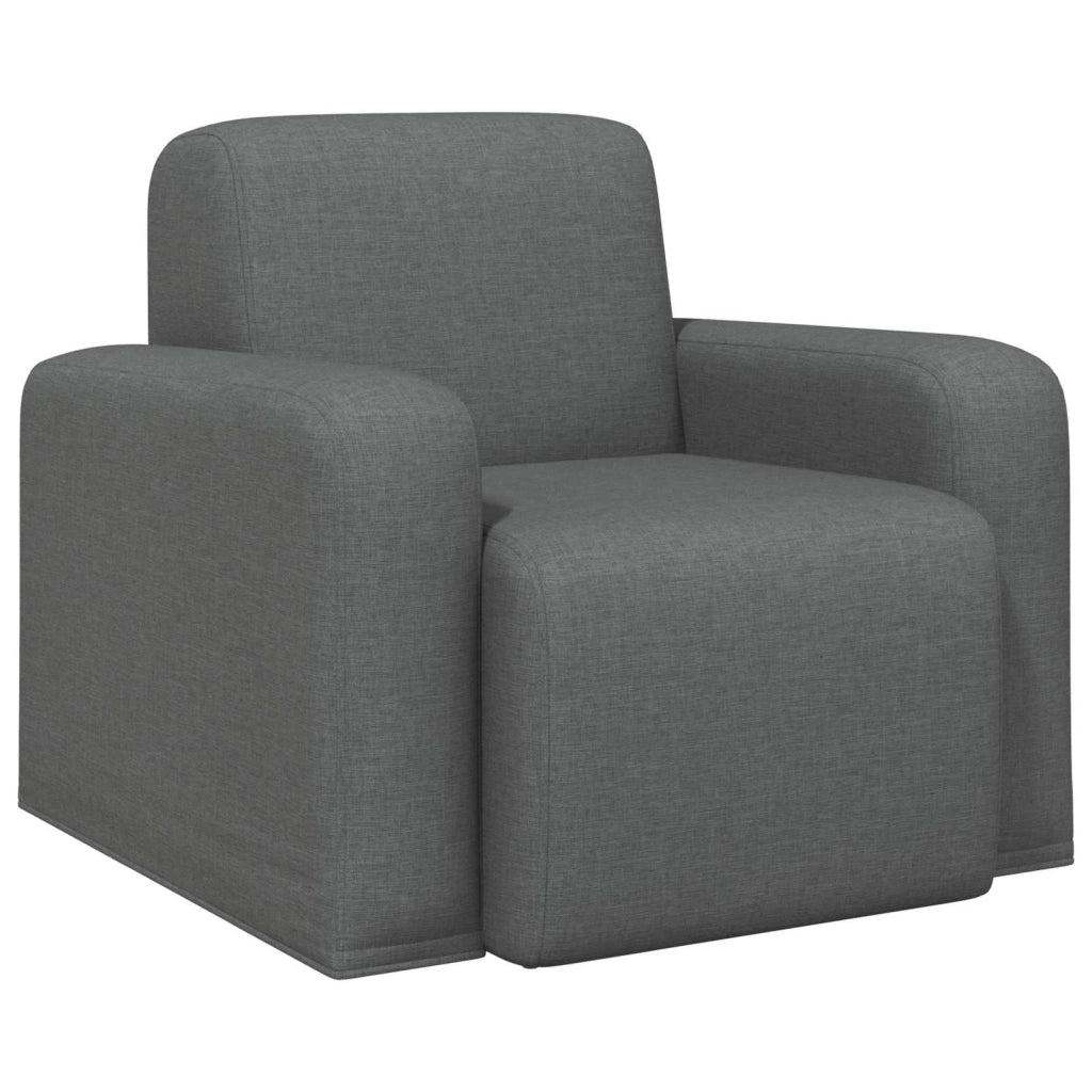 Poltrona Grigio Scuro Tessuto 42042417
