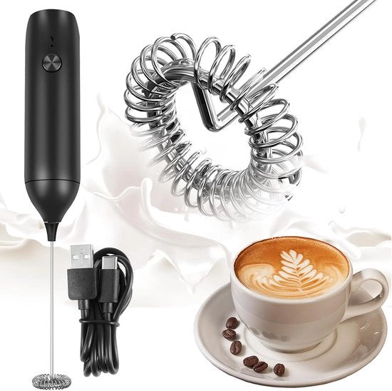 Melmacchina elettrica ricaricabile per latte, cappuccino e caffè