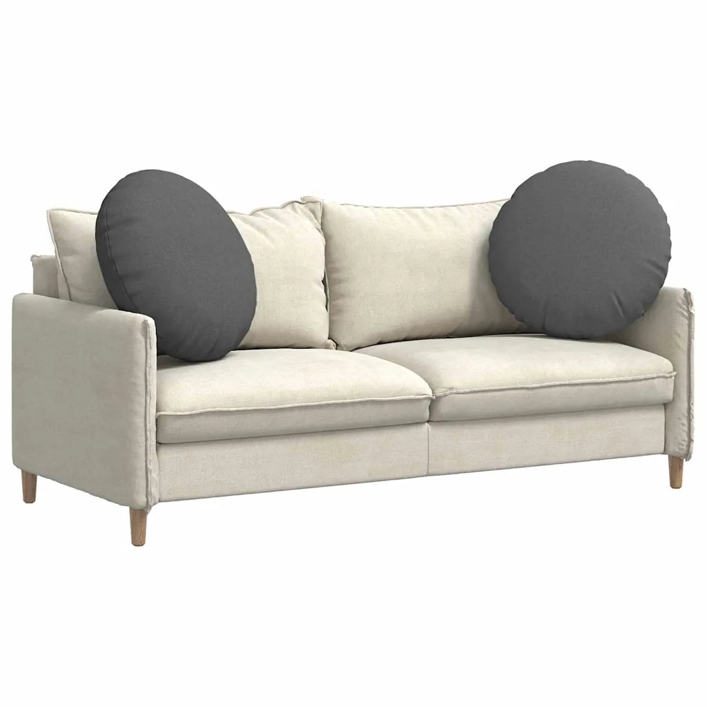 Cuscini per Seduta 2 pcs Grigio scuro Ø80 x 29 cm Tessuto 42014232