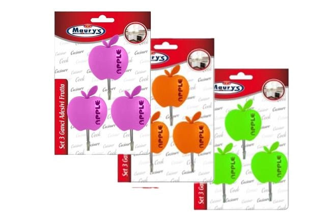 KIT SET 3 PZ MAURY'S SET 3 GANCI ADESIVI APPLE