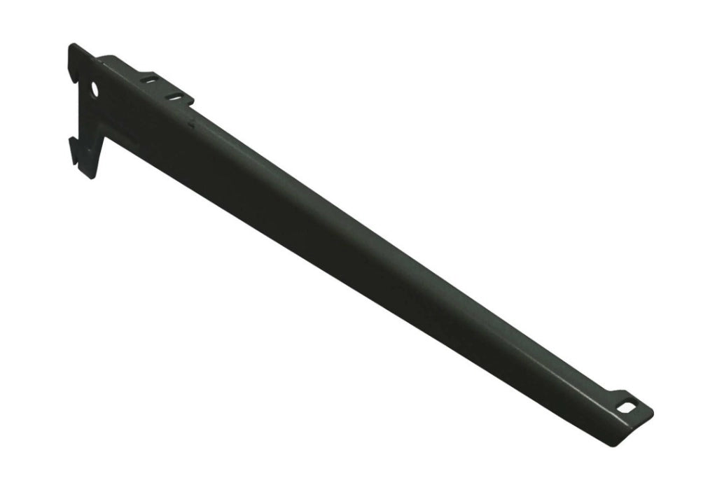 Reggimensola A Due Ganci Angolate Nera 28 Cm Pezzi 2 - Masidef
