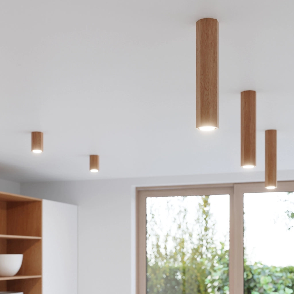 Lampada da soffitto ZEKE 2 rovere
