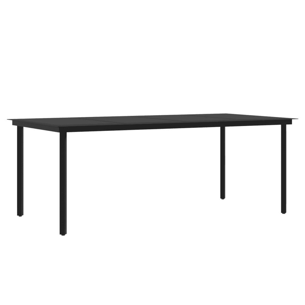 Set da Pranzo da Giardino e Cuscini 9 pz in Polyrattan e Vetro 3099678