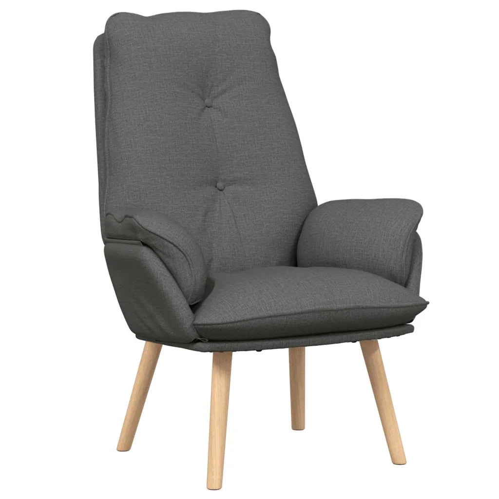 Poltrona-Divano Sedia-Poltroncina Grigio scuro 69 x 74 x 93 cm Tessuto e compensato 623476
