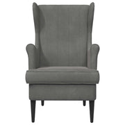 Poltrona | Sedia Relax Grigio Scuro Velluto