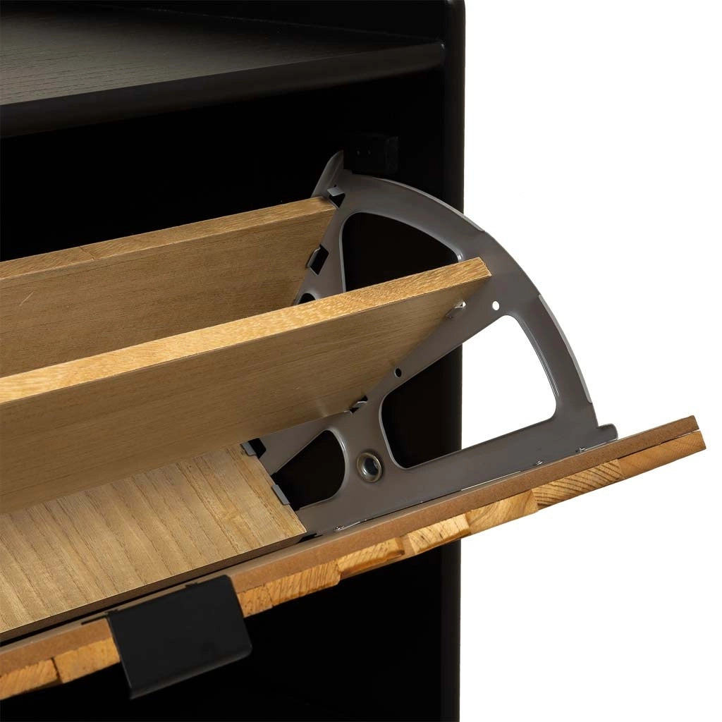 Scarpiera in legno di recupero marrone 80x38x53h cm