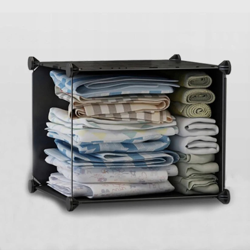 Armadietto con 12 cassetti, modulare e compatto, stile Box.