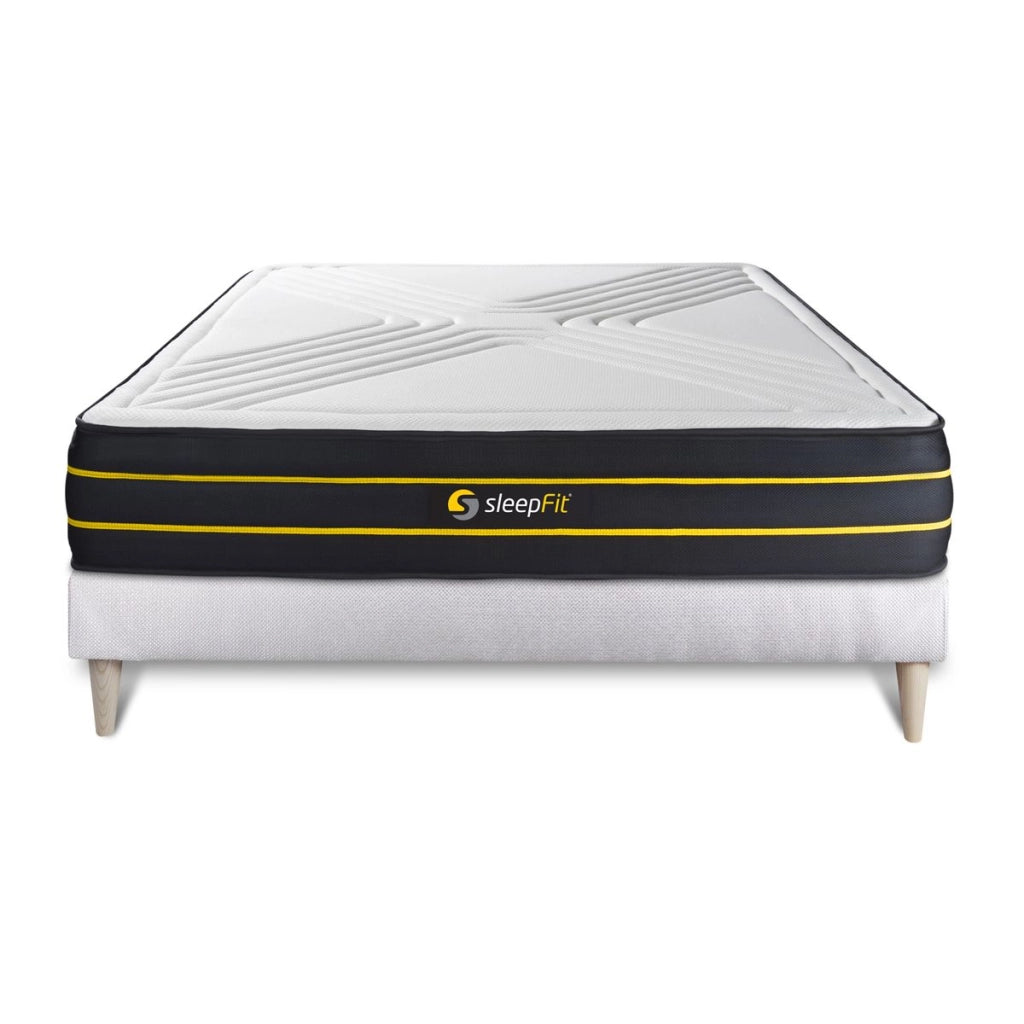 Kit rete e materasso matrimoniale ULTRA 160x220cm - Spessore : 26cm - memory foam e micro-molle insacchettate - Bilanciato