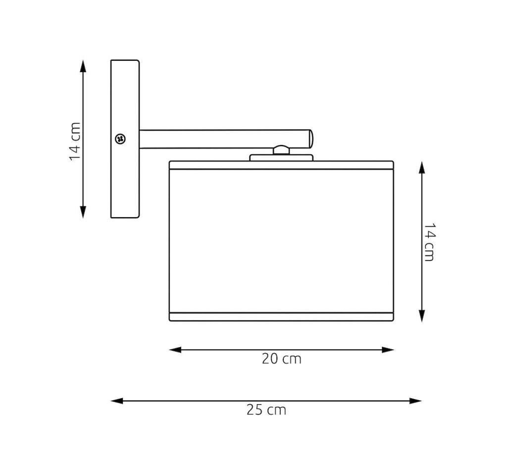 Applique da parete LUX nera oro perforata 1xE27 Emibig
