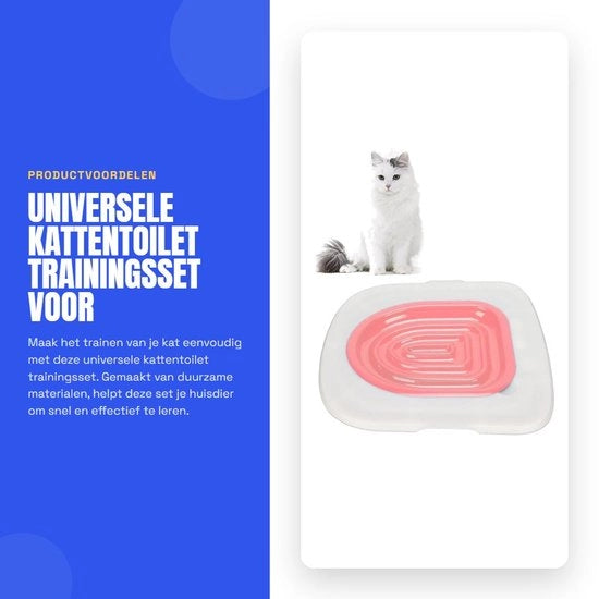 Set di allenamento per gatti universale - riutilizzabile - sicuro - per uso domestico - allenatore di gatti - facile da pulire - gabbia per gatti