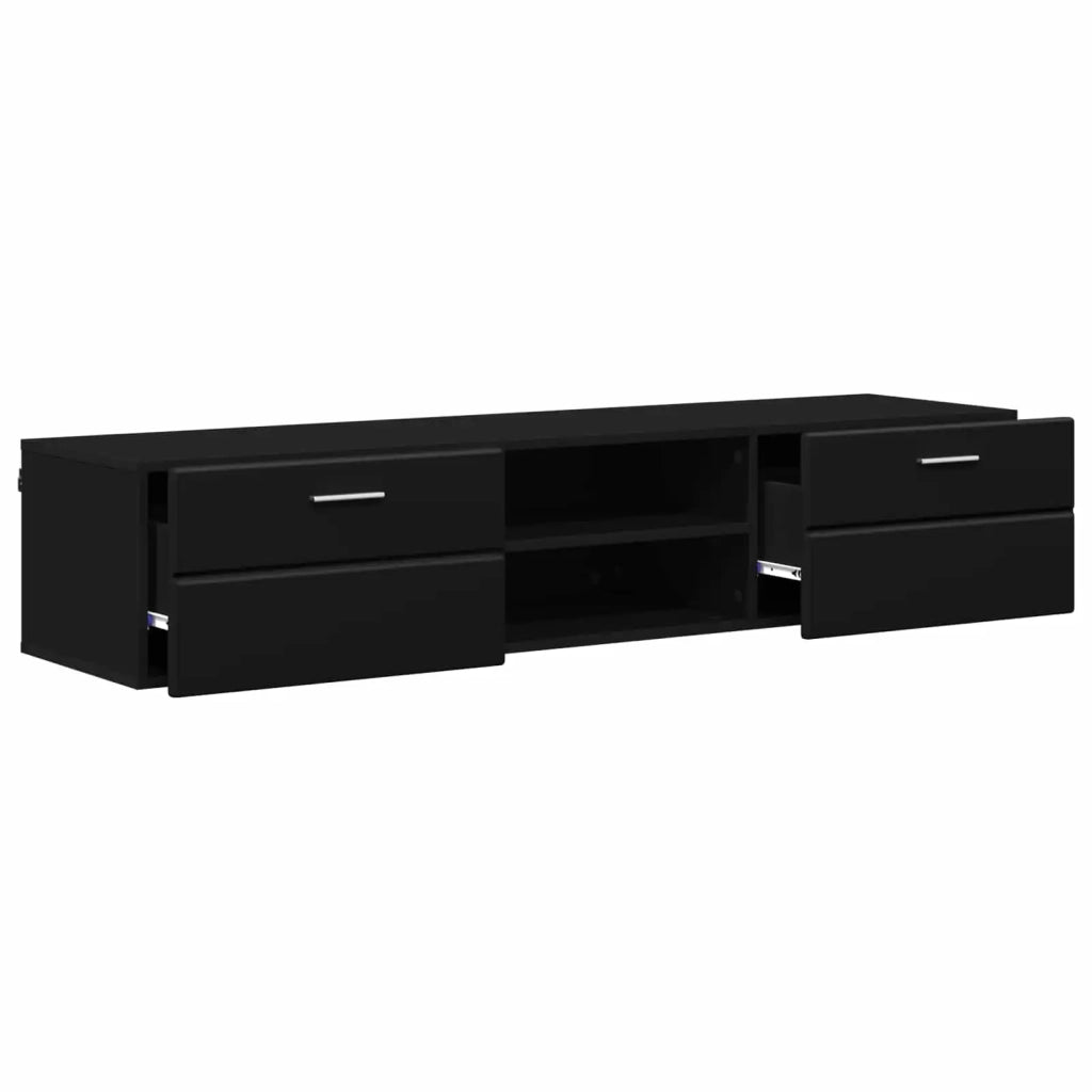 Armadio in Legno Nero 150 x 39 x 30 cm Legno multistrato CFW5426911